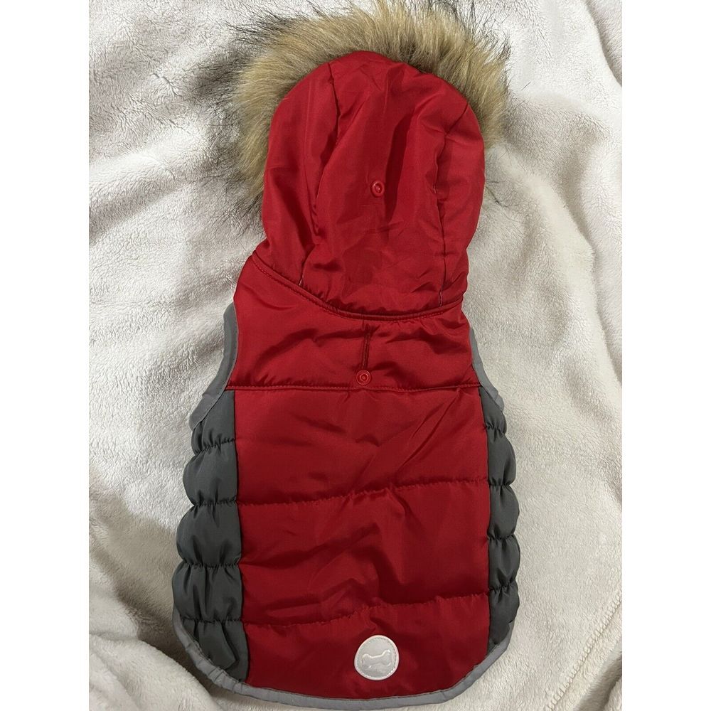 Simply Wag Puffer Coat Faux Fur Collar Ellen Degeneres Size Small